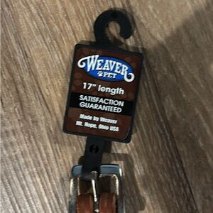 Weaver 17" Brown Leather Dog Collar -